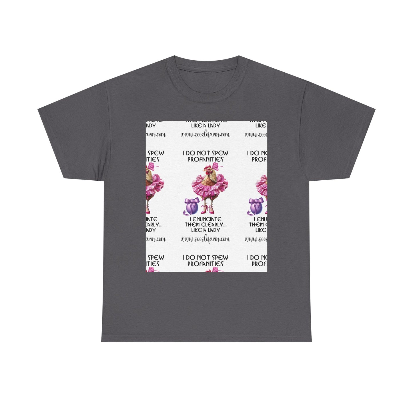 I Do Not Spew Profanities Tee — Funny Floral Shirt