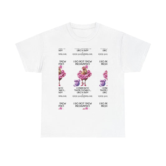 I Do Not Spew Profanities Tee — Funny Floral Shirt
