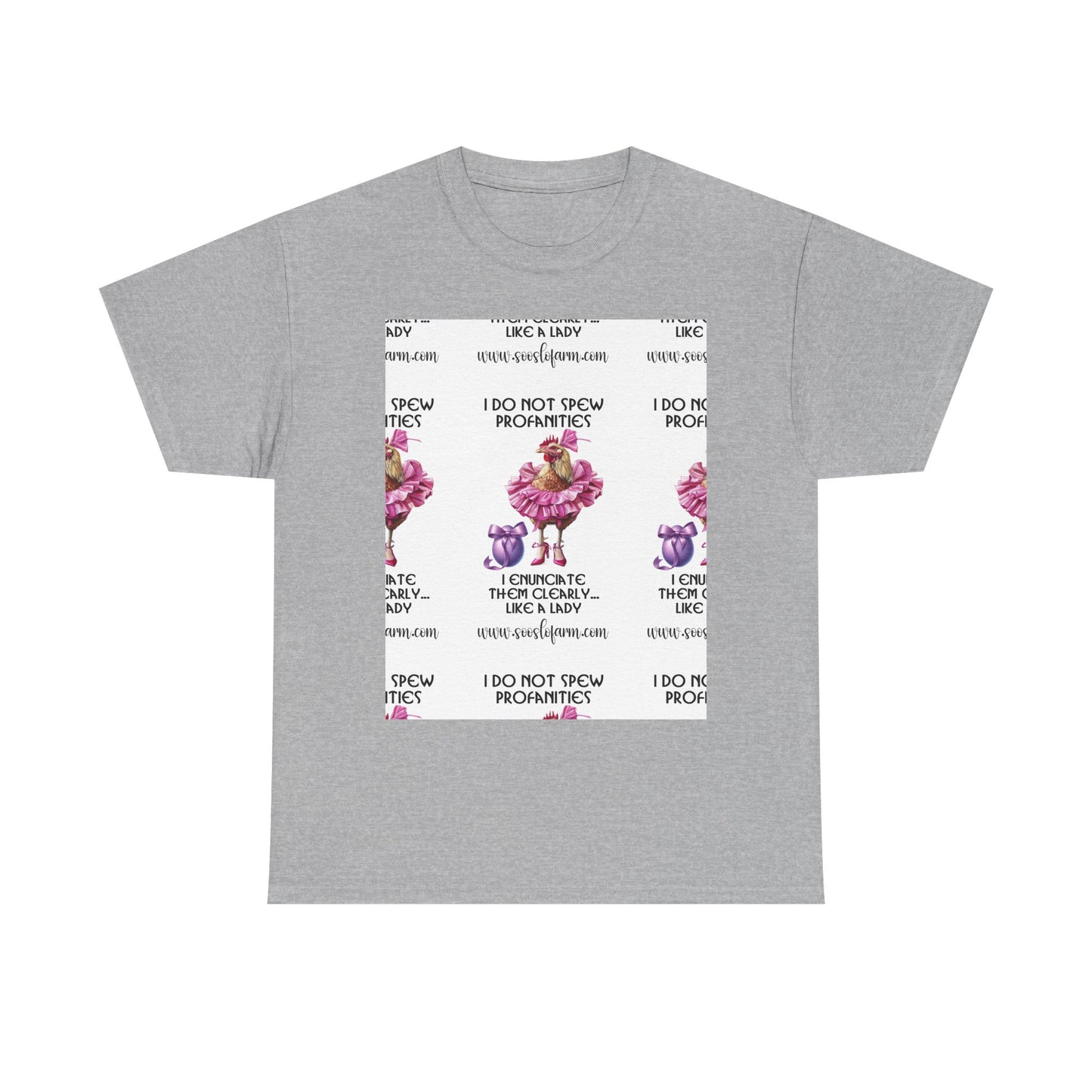 I Do Not Spew Profanities Tee — Funny Floral Shirt