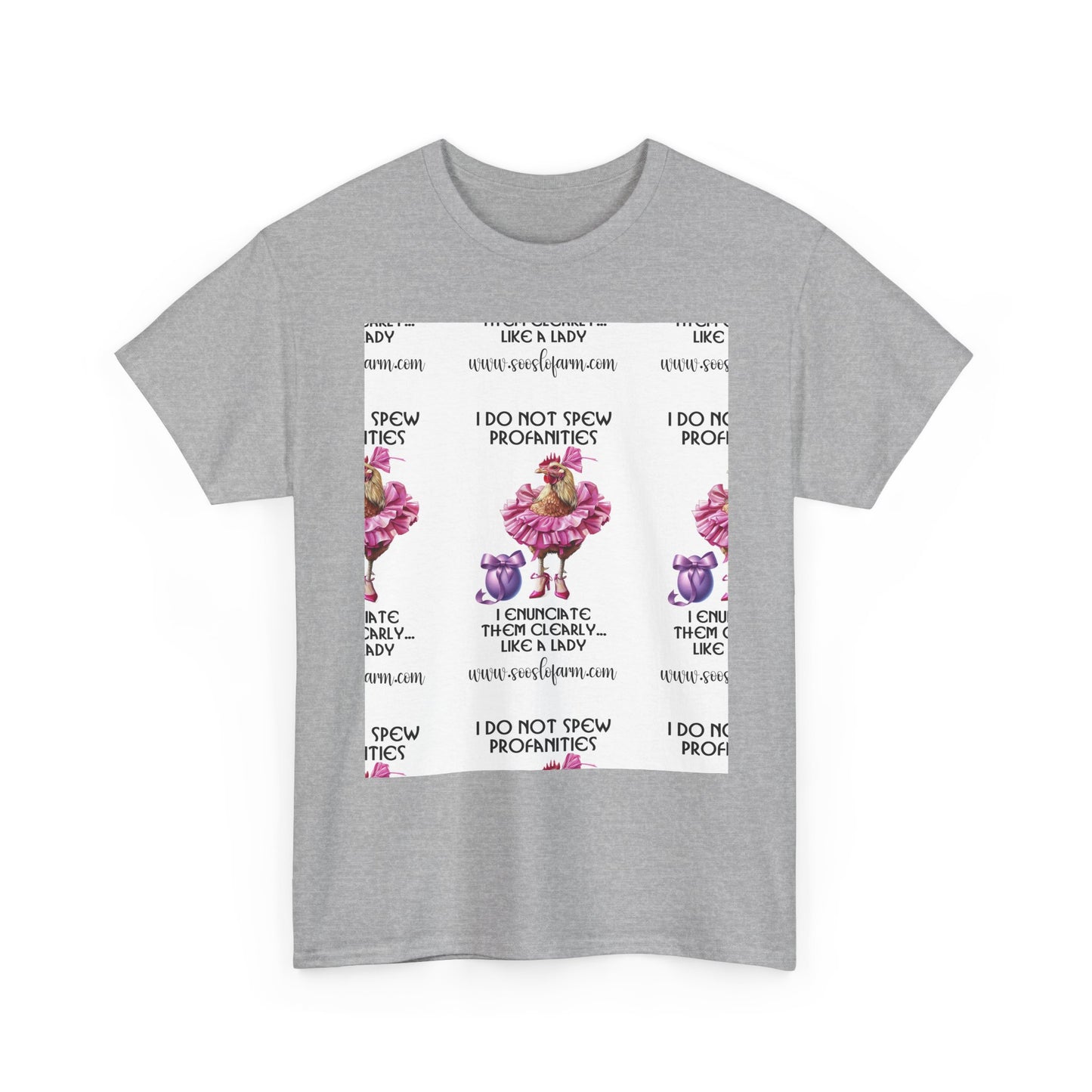 I Do Not Spew Profanities Tee — Funny Floral Shirt