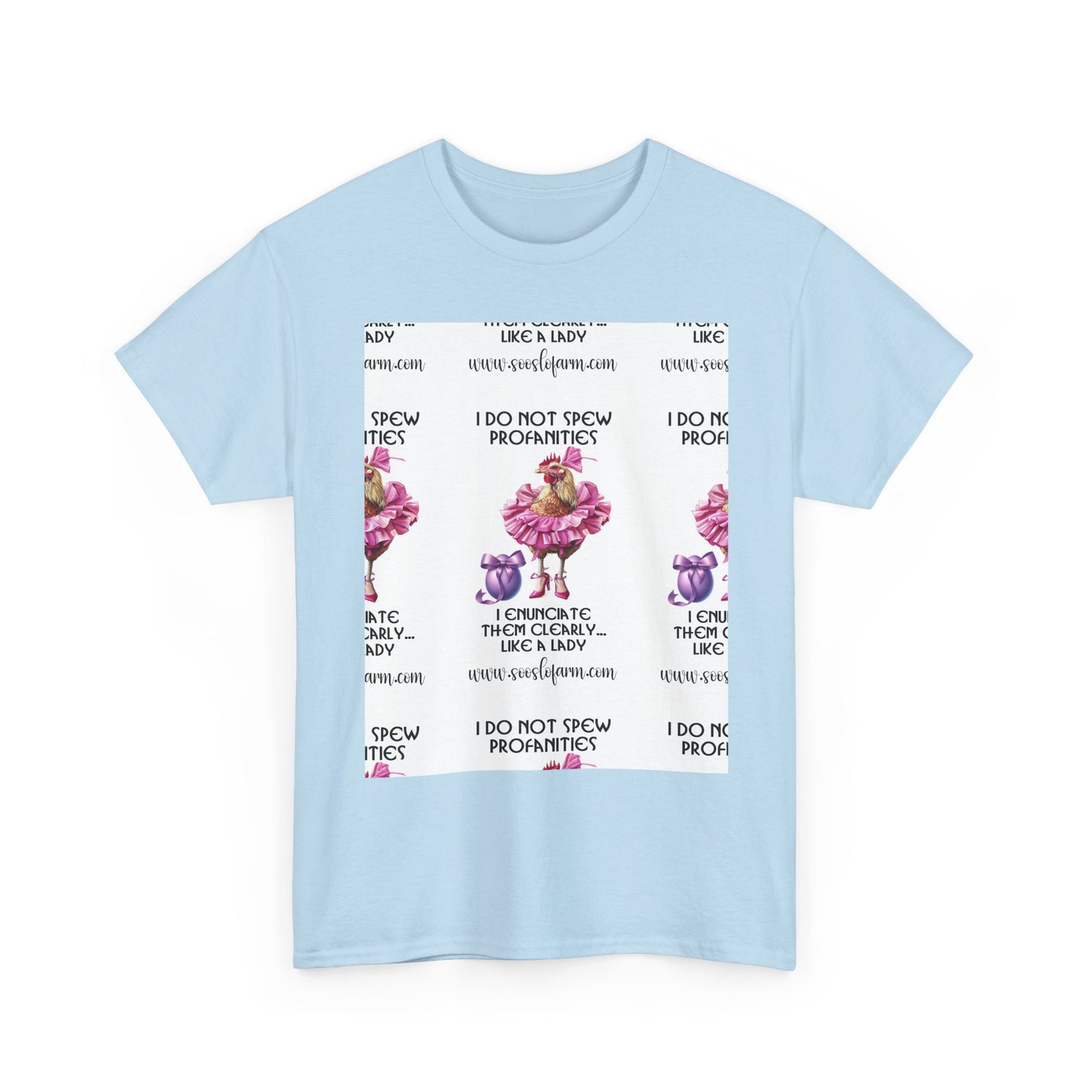I Do Not Spew Profanities Tee — Funny Floral Shirt
