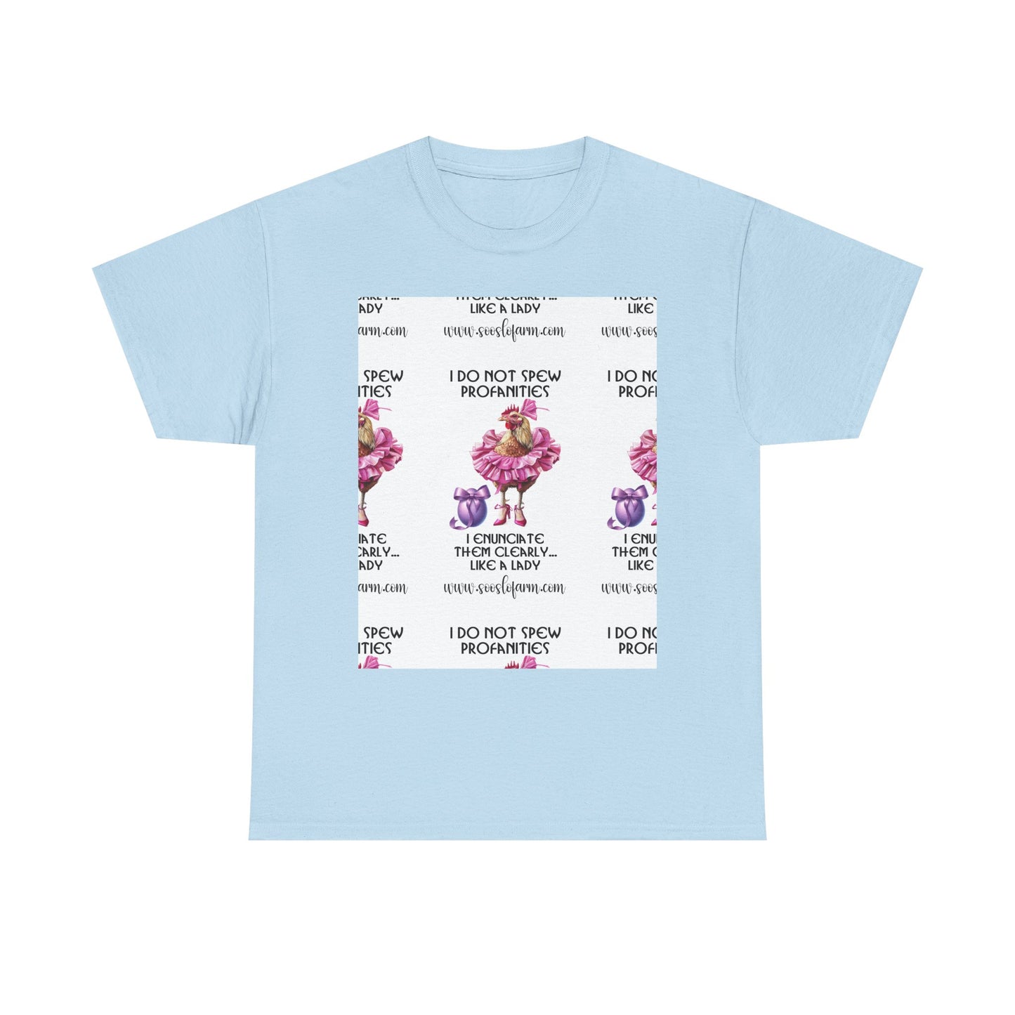 I Do Not Spew Profanities Tee — Funny Floral Shirt
