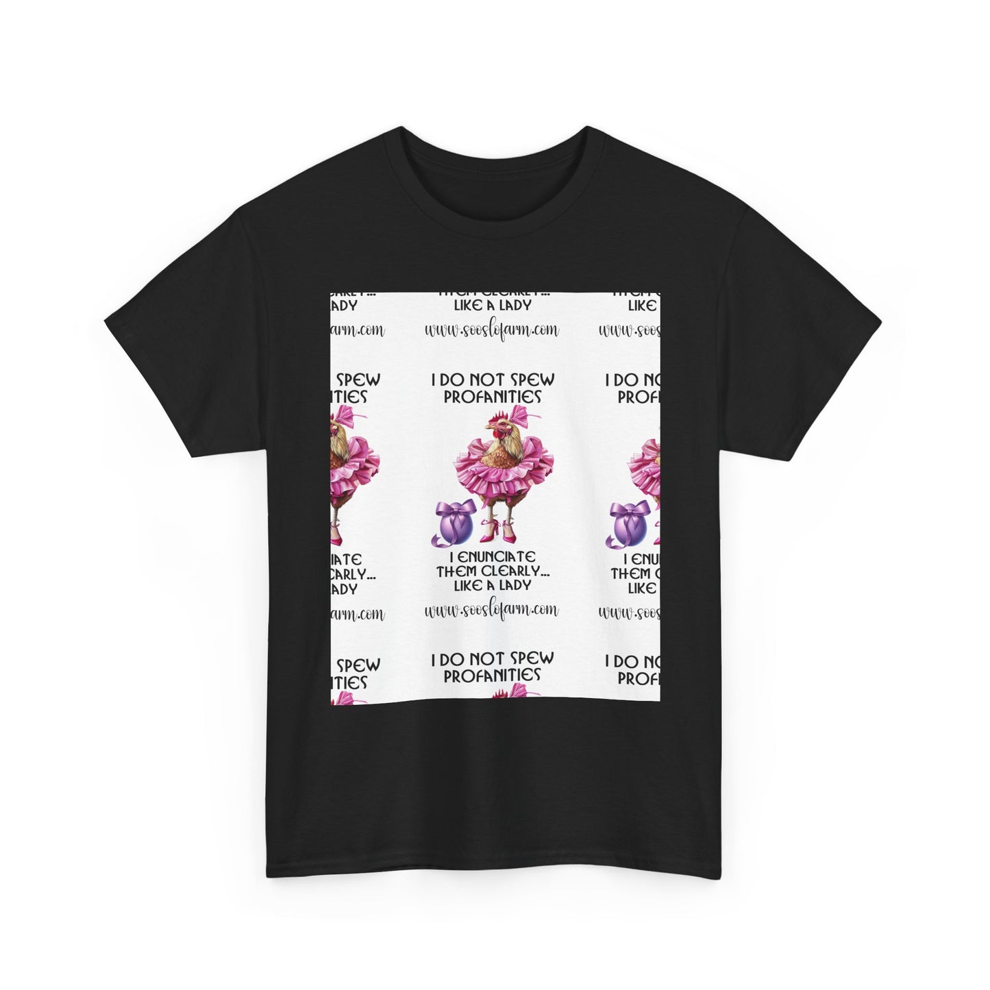 I Do Not Spew Profanities Tee — Funny Floral Shirt