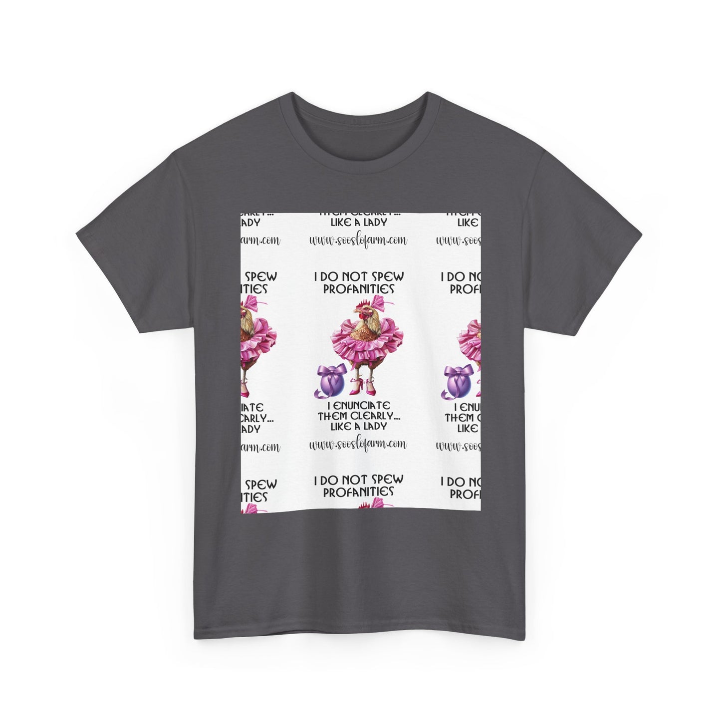 I Do Not Spew Profanities Tee — Funny Floral Shirt