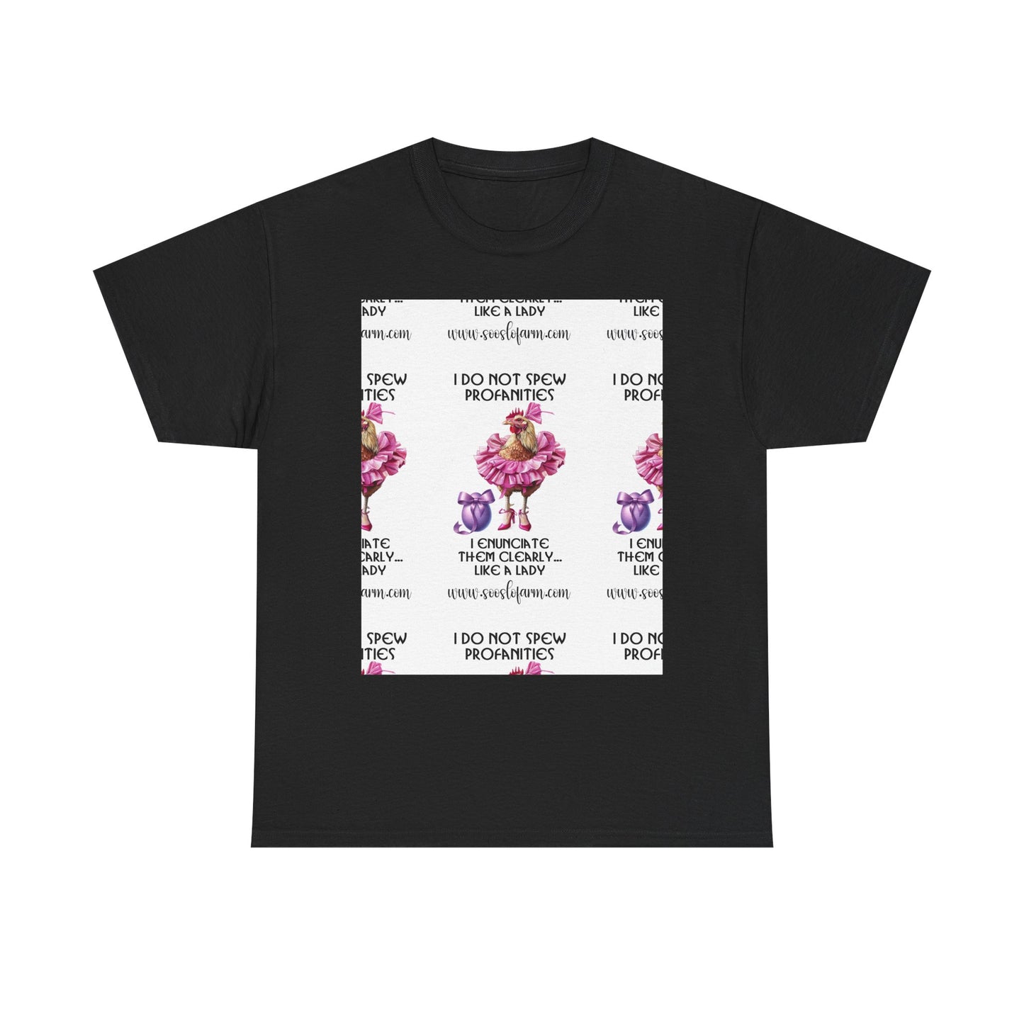 I Do Not Spew Profanities Tee — Funny Floral Shirt