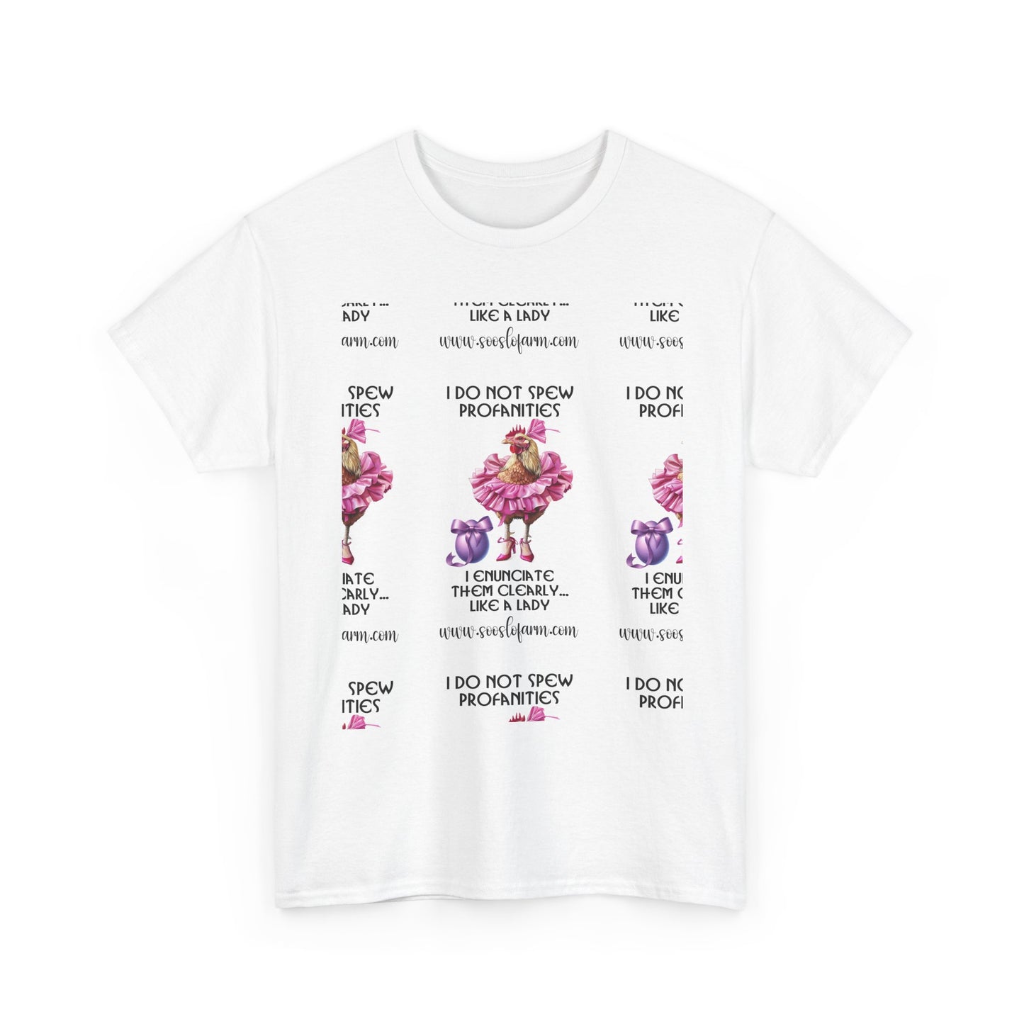 I Do Not Spew Profanities Tee — Funny Floral Shirt
